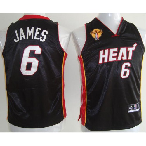 Kids Miami Heat 6 LeBron James Black 2011 NBA Finals Jersey Cheap Kids Miami Heat 6 LeBron James Black 2011 NBA Finals Jersey Cheap