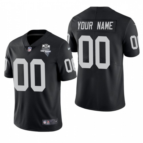 Las Vegas Raiders Custom Mens Nike 2020 Inaugural Season Vapor Limited NFL Jersey Black Las Vegas Raiders Custom Mens Nike 2020 Inaugural Season Vapor Limited NFL Jersey Black