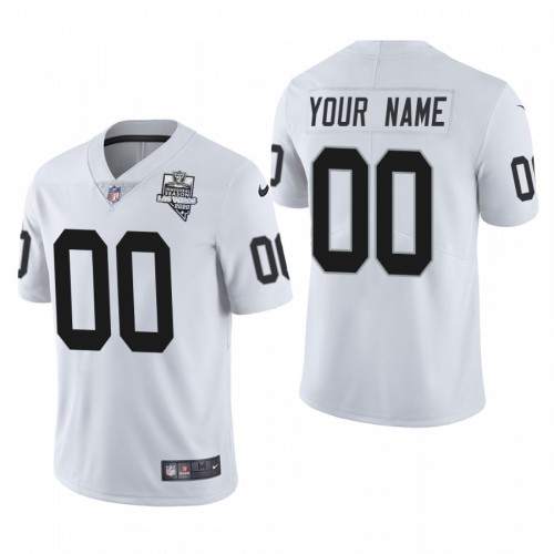 Las Vegas Raiders Custom Mens Nike 2020 Inaugural Season Vapor Limited NFL Jersey White Las Vegas Raiders Custom Mens Nike 2020 Inaugural Season Vapor Limited NFL Jersey White