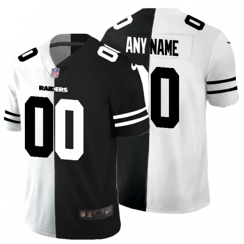 Las Vegas Raiders Custom Mens Black V White Peace Split Nike Vapor Untouchable Limited NFL Jersey Las Vegas Raiders Custom Mens Black V White Peace Split Nike Vapor Untouchable Limited NFL Jersey