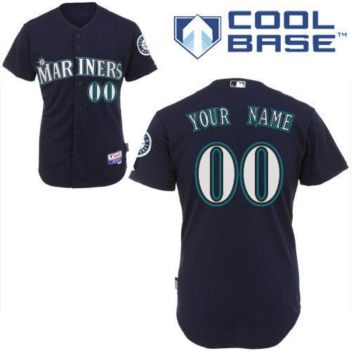 Mariners Customized Authentic Black Cool Base MLB Jersey (S-3XL) Mariners Customized Authentic Black Cool Base MLB Jersey (S-3XL)