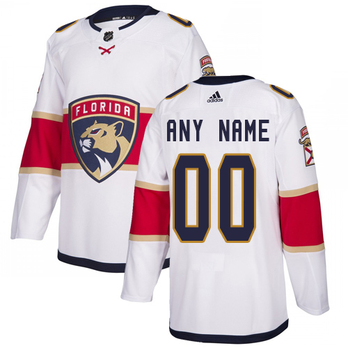 Mens Adidas Panthers Personalized Authentic White Road NHL Jersey Mens Adidas Panthers Personalized Authentic White Road NHL Jersey