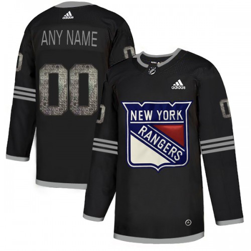 Mens Adidas Rangers Personalized Authentic Black Classic NHL Jersey Mens Adidas Rangers Personalized Authentic Black Classic NHL Jersey