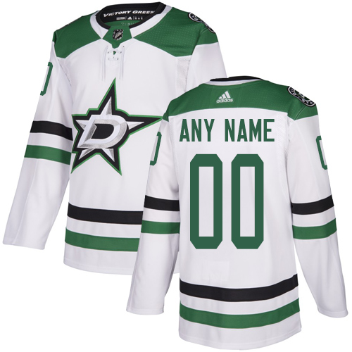 Mens Adidas Stars Personalized Authentic White Road NHL Jersey Mens Adidas Stars Personalized Authentic White Road NHL Jersey