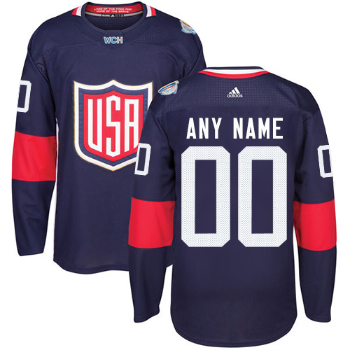 Mens Adidas Team USA Personalized Authentic Navy Blue Road 2016 World Cup NHL Jersey Mens Adidas Team USA Personalized Authentic Navy Blue Road 2016 World Cup NHL Jersey