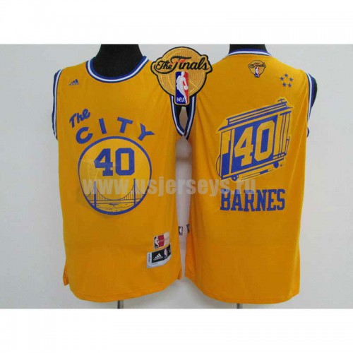 Mens Golden State Warriors #40 Harrison Barnes Yellow stitched 2016 The Finals The City NBA Jersey Mens Golden State Warriors #40 Harrison Barnes Yellow stitched 2016 The Finals The City NBA Jersey