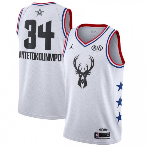 Mens Milwaukee Bucks #34 Giannis Antetokounmpo 2019 ALL STAR Black Swingman Jersey Mens Milwaukee Bucks #34 Giannis Antetokounmpo 2019 ALL STAR Black Swingman Jersey