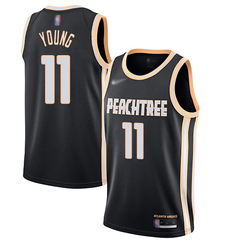 Mens Nike Atlanta Hawks #11 Trae Young Black Basketball Swingman City Edition 2019 20 Jersey Mens Nike Atlanta Hawks #11 Trae Young Black Basketball Swingman City Edition 2019 20 Jersey