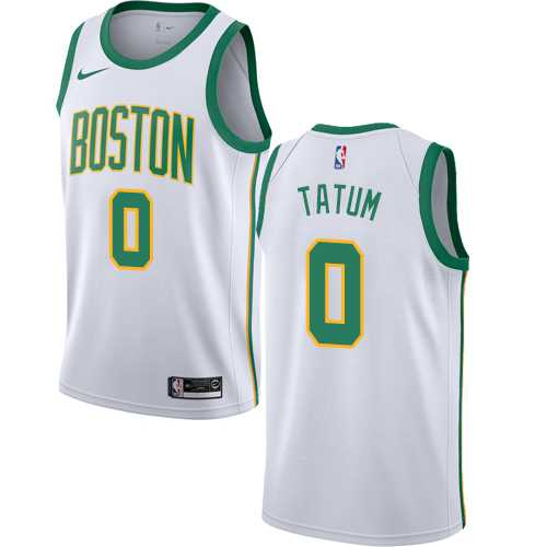 Mens Nike Boston Celtics #0 Jayson Tatum White NBA Swingman City Edition 2018-19 Jersey Mens Nike Boston Celtics #0 Jayson Tatum White NBA Swingman City Edition 2018-19 Jersey