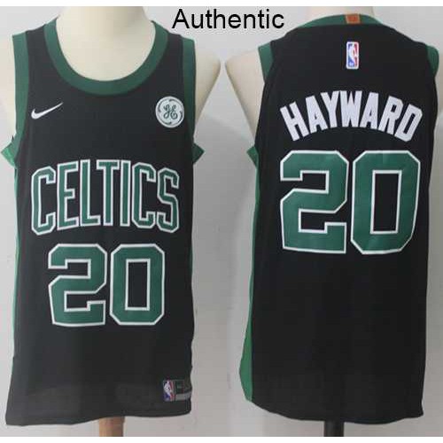 Mens Nike Boston Celtics #20 Gordon Hayward Black NBA Authentic Statement Edition Jersey Mens Nike Boston Celtics #20 Gordon Hayward Black NBA Authentic Statement Edition Jersey