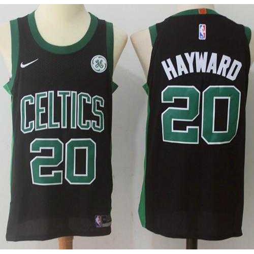 Mens Nike Boston Celtics #20 Gordon Hayward Black NBA Swingman Statement Edition Jersey Mens Nike Boston Celtics #20 Gordon Hayward Black NBA Swingman Statement Edition Jersey