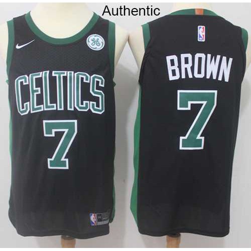Mens Nike Boston Celtics #7 Jaylen Brown Black NBA Authentic Statement Edition Jersey Mens Nike Boston Celtics #7 Jaylen Brown Black NBA Authentic Statement Edition Jersey