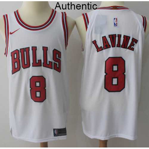 Mens Nike Chicago Bulls #8 Zach LaVine White NBA Authentic Association Edition Jersey Mens Nike Chicago Bulls #8 Zach LaVine White NBA Authentic Association Edition Jersey