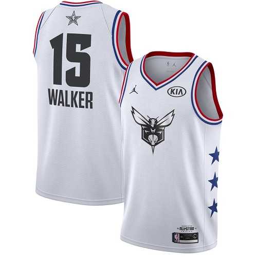 Mens Nike Charlotte Hornets #15 Kemba Walker White Basketball Jordan Swingman 2019 All-Star Game Jersey Mens Nike Charlotte Hornets #15 Kemba Walker White Basketball Jordan Swingman 2019 All-Star Game Jersey