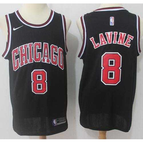 Mens Nike Chicago Bulls #8 Zach LaVine Black NBA Swingman Statement Edition Jersey Mens Nike Chicago Bulls #8 Zach LaVine Black NBA Swingman Statement Edition Jersey