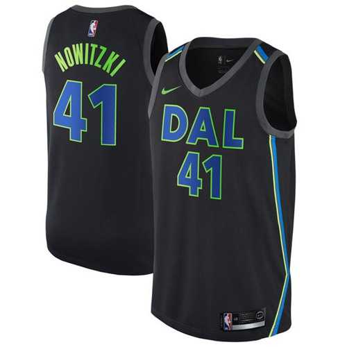 Mens Nike Dallas Mavericks #41 Dirk Nowitzki Black NBA Swingman City Edition Jersey Mens Nike Dallas Mavericks #41 Dirk Nowitzki Black NBA Swingman City Edition Jersey