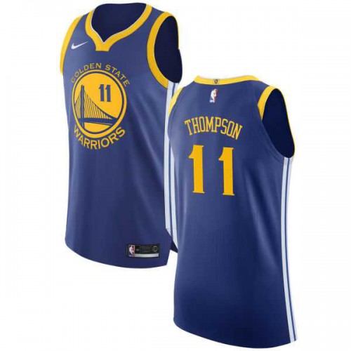 Mens Nike Golden State Warriors #11 Klay Thompson Blue NBA Authentic Icon Edition Jersey Mens Nike Golden State Warriors #11 Klay Thompson Blue NBA Authentic Icon Edition Jersey