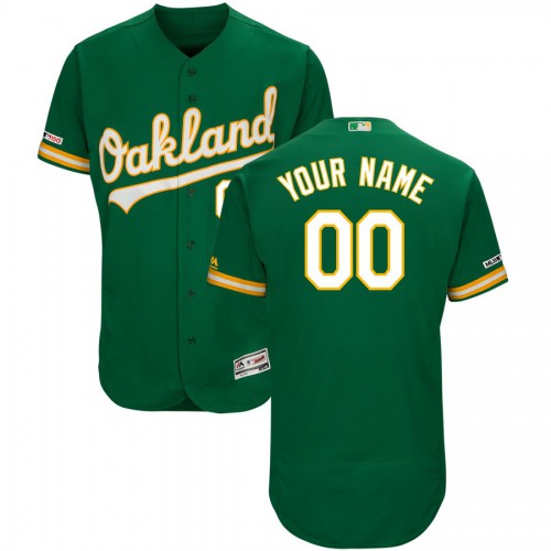 Mens Oakland Athletics Majestic Kelly Green Alternate Flex Base Authentic Collection Custom Jersey Mens Oakland Athletics Majestic Kelly Green Alternate Flex Base Authentic Collection Custom Jersey