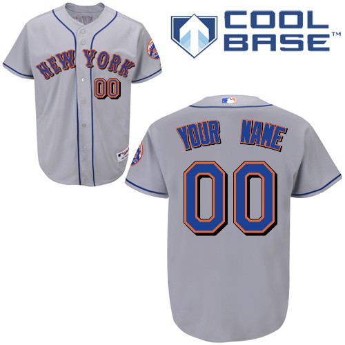 Mets Personalized Authentic Grey 2010 Cool Base MLB Jersey (S-3XL) Mets Personalized Authentic Grey 2010 Cool Base MLB Jersey (S-3XL)