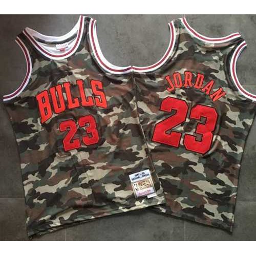 Mitchell And Ness Bulls #23 Michael Jordan Camo Swingman Stitched NBA Jersey Mitchell And Ness Bulls #23 Michael Jordan Camo Swingman Stitched NBA Jersey
