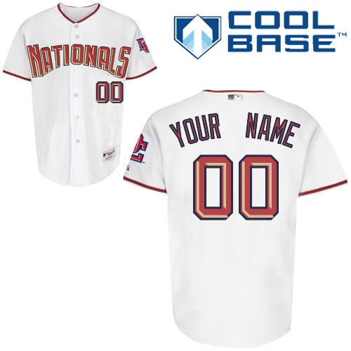 Nationals Authentic White Cool Base MLB Jersey (S-3XL) Nationals Authentic White Cool Base MLB Jersey (S-3XL)