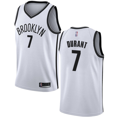 Nets #7 Kevin Durant White Youth Basketball Swingman Association Edition Jersey Nets #7 Kevin Durant White Youth Basketball Swingman Association Edition Jersey