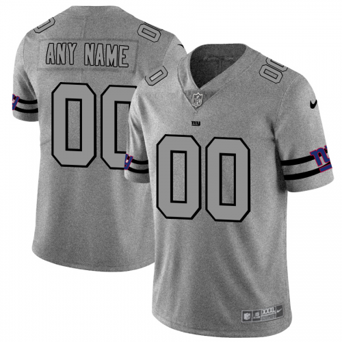 New York Giants Custom Mens Nike Gray Gridiron II Vapor Untouchable Limited NFL Jersey New York Giants Custom Mens Nike Gray Gridiron II Vapor Untouchable Limited NFL Jersey
