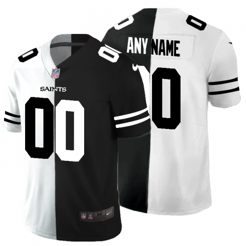 New Orleans Saints Custom Mens Black V White Peace Split Nike Vapor Untouchable Limited NFL Jersey New Orleans Saints Custom Mens Black V White Peace Split Nike Vapor Untouchable Limited NFL Jersey