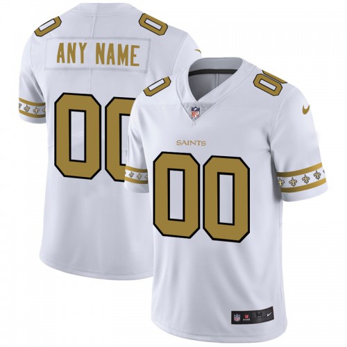 New Orleans Saints Custom Nike White Team Logo Vapor Limited NFL Jersey New Orleans Saints Custom Nike White Team Logo Vapor Limited NFL Jersey