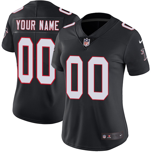 Nike Atlanta Falcons Customized Black Alternate Stitched Vapor Untouchable Limited Womens NFL Jersey Nike Atlanta Falcons Customized Black Alternate Stitched Vapor Untouchable Limited Womens NFL Jersey