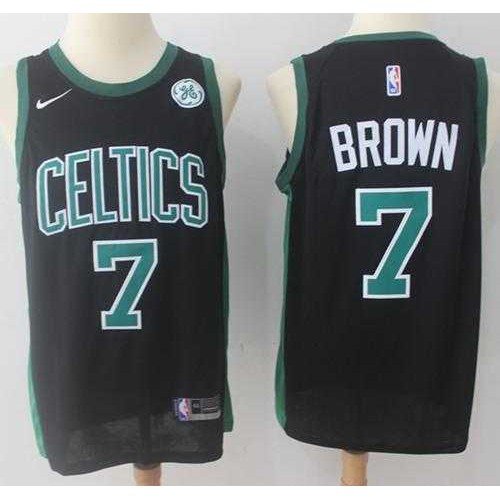 Nike Boston Celtics #7 Jaylen Brown Black NBA Swingman Jersey Nike Boston Celtics #7 Jaylen Brown Black NBA Swingman Jersey
