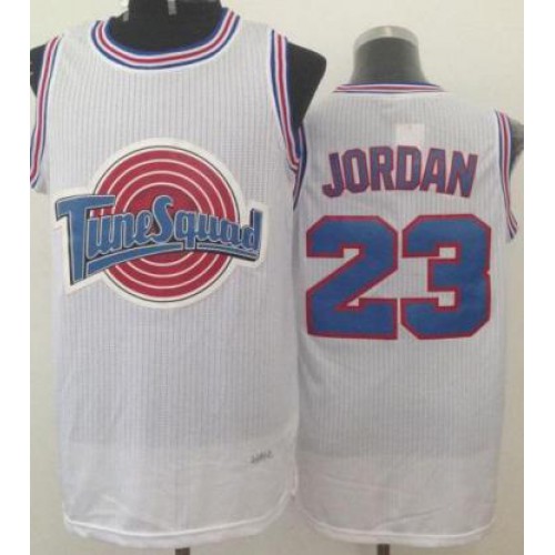 23 Michael Jordan Space Jam Tune Squad White Revolution 30 NBA Jerseys 23 Michael Jordan Space Jam Tune Squad White Revolution 30 NBA Jerseys