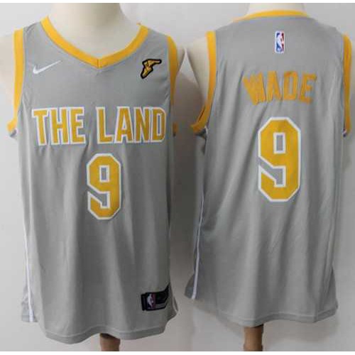 Nike Cleveland Cavaliers #9 Dwyane Wade Gray NBA Swingman City Edition Jersey Nike Cleveland Cavaliers #9 Dwyane Wade Gray NBA Swingman City Edition Jersey