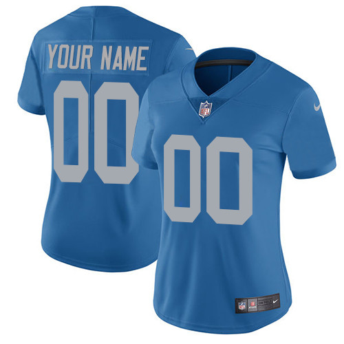 Nike Detroit Lions Customized Blue Alternate Stitched Vapor Untouchable Limited Womens NFL Jersey Nike Detroit Lions Customized Blue Alternate Stitched Vapor Untouchable Limited Womens NFL Jersey