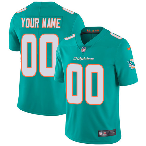 Nike Miami Dolphins Customized Aqua Green Team Color Stitched Vapor Untouchable Limited Youth NFL Jersey Nike Miami Dolphins Customized Aqua Green Team Color Stitched Vapor Untouchable Limited Youth NFL Jersey
