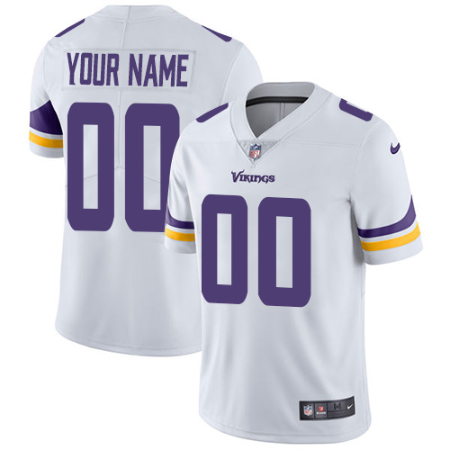 Nike Minnesota Vikings Customized White Stitched Vapor Untouchable Limited Youth NFL Jersey Nike Minnesota Vikings Customized White Stitched Vapor Untouchable Limited Youth NFL Jersey