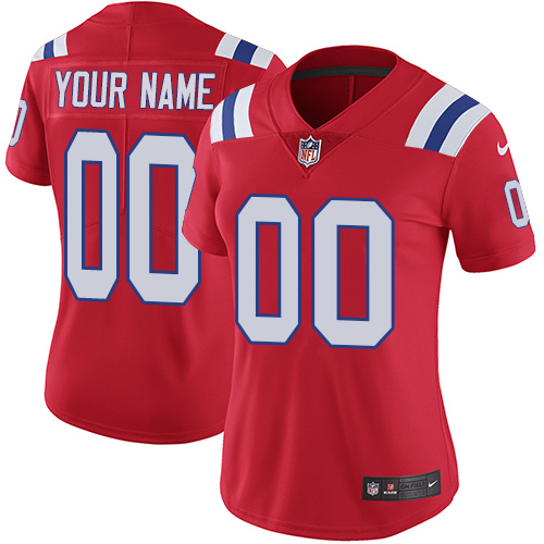 Nike New England Patriots Customized Red Alternate Stitched Vapor Untouchable Limited Womens NFL Jersey Nike New England Patriots Customized Red Alternate Stitched Vapor Untouchable Limited Womens NFL Jersey