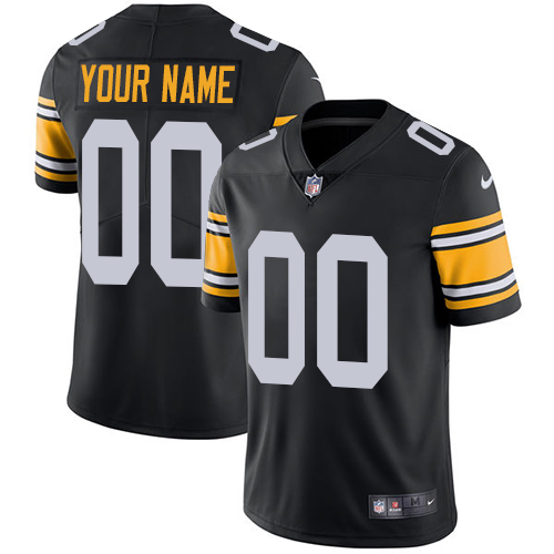 Nike Pittsburgh Steelers Customized Black Alternate Stitched Vapor Untouchable Limited Mens NFL Jersey Nike Pittsburgh Steelers Customized Black Alternate Stitched Vapor Untouchable Limited Mens NFL Jersey