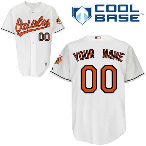 Orioles Personalized Authentic White MLB Jersey (S-3XL) Orioles Personalized Authentic White MLB Jersey (S-3XL)