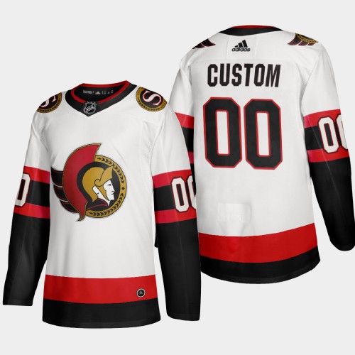 Ottawa Senators Custom Mens Adidas 2020-21 Authentic Player Away Stitched NHL Jersey White Ottawa Senators Custom Mens Adidas 2020-21 Authentic Player Away Stitched NHL Jersey White
