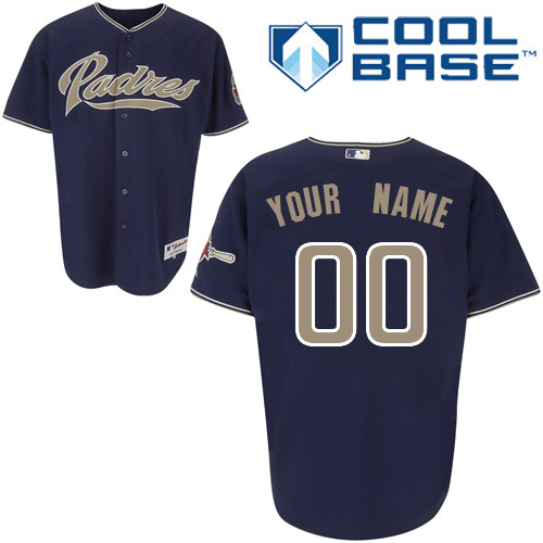 Padres Customized Authentic Blue Cool Base MLB Jersey (S-3XL) Padres Customized Authentic Blue Cool Base MLB Jersey (S-3XL)