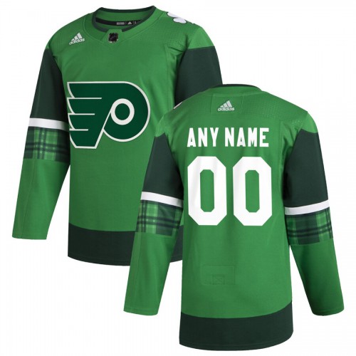 Philadelphia Flyers Mens Adidas 2020 St. Patricks Day Custom Stitched NHL Jersey Green Philadelphia Flyers Mens Adidas 2020 St. Patricks Day Custom Stitched NHL Jersey Green