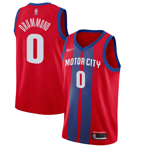 Pistons #0 Andre Drummond Red Basketball Swingman City Edition 2019/20 Jersey Pistons #0 Andre Drummond Red Basketball Swingman City Edition 2019/20 Jersey