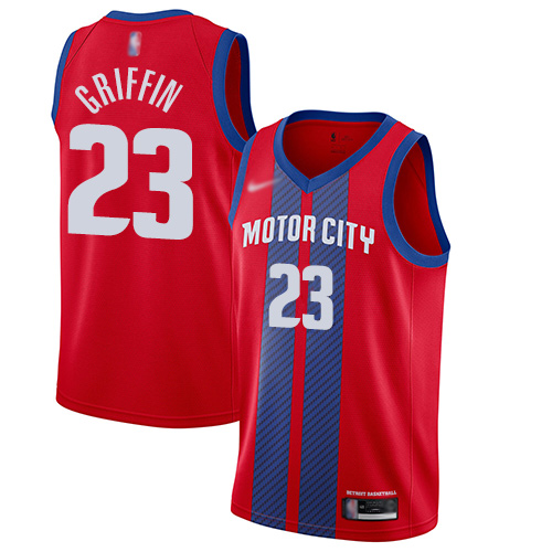 Pistons #23 Blake Griffin Red Basketball Swingman City Edition 2019/20 Jersey Pistons #23 Blake Griffin Red Basketball Swingman City Edition 2019/20 Jersey