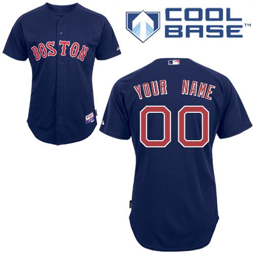 Red Sox Personalized Authentic Blue MLB Jersey (S-3XL) Red Sox Personalized Authentic Blue MLB Jersey (S-3XL)