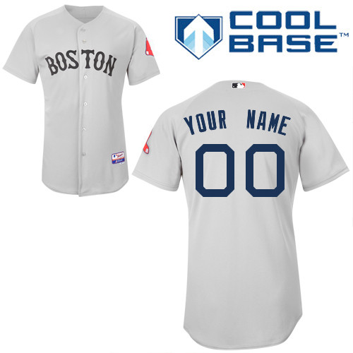 Red Sox Personalized Authentic Grey MLB Jersey (S-3XL) Red Sox Personalized Authentic Grey MLB Jersey (S-3XL)