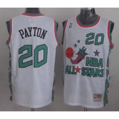 Seattle SuperSonics 20 Gary Payton 1996 All Star White Throwback NBA Jersey Cheap Seattle SuperSonics 20 Gary Payton 1996 All Star White Throwback NBA Jersey Cheap