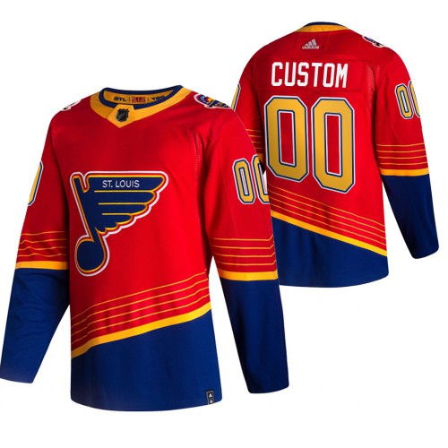 St. Louis Blues Custom Red Mens Adidas 2020-21 Reverse Retro Alternate NHL Jersey St. Louis Blues Custom Red Mens Adidas 2020-21 Reverse Retro Alternate NHL Jersey