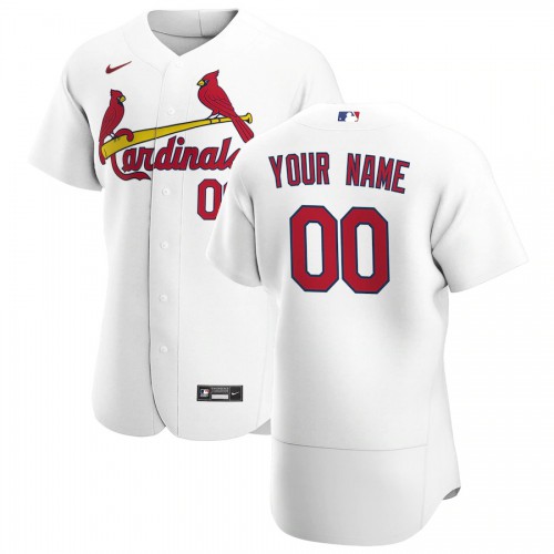 St. Louis Cardinals Custom Mens Nike White Home 2020 Authentic Player MLB Jersey St. Louis Cardinals Custom Mens Nike White Home 2020 Authentic Player MLB Jersey