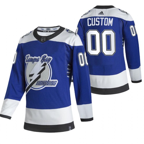 Tampa Bay Lightning Custom Blue Mens Adidas 2020-21 Alternate Authentic Player NHL Jersey Tampa Bay Lightning Custom Blue Mens Adidas 2020-21 Alternate Authentic Player NHL Jersey
